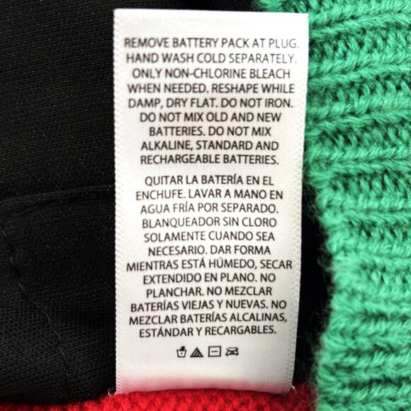 Holiday Time Men's Light Up Cow Ugly Christmas Sweater Large NWT - Picture 13 of 13